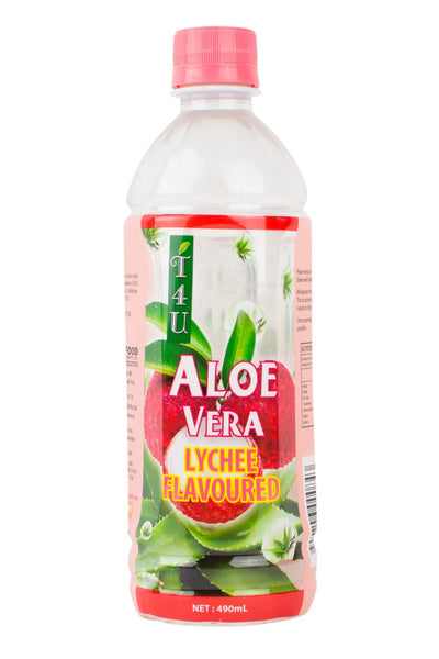 T4U Aloe Vera Lychee Juice 490ml x 12 bottles